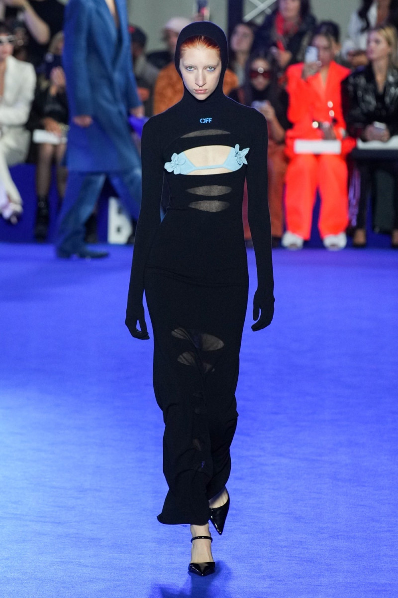 Iman Kaumann featured in  the Off-White fashion show for Spring/Summer 2023