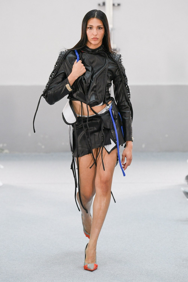 Cici Tamez featured in  the Ottolinger fashion show for Spring/Summer 2023