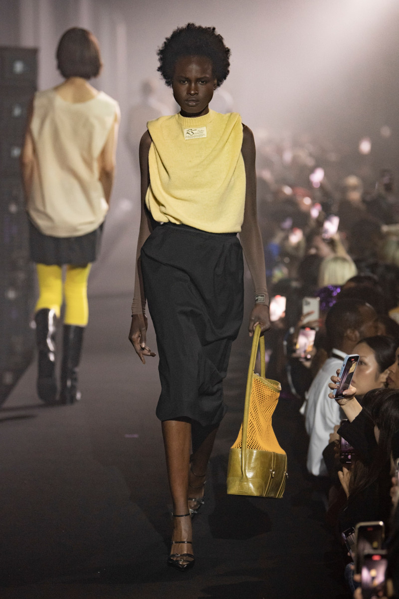 Bakhita Lual featured in  the Raf Simons fashion show for Spring/Summer 2023