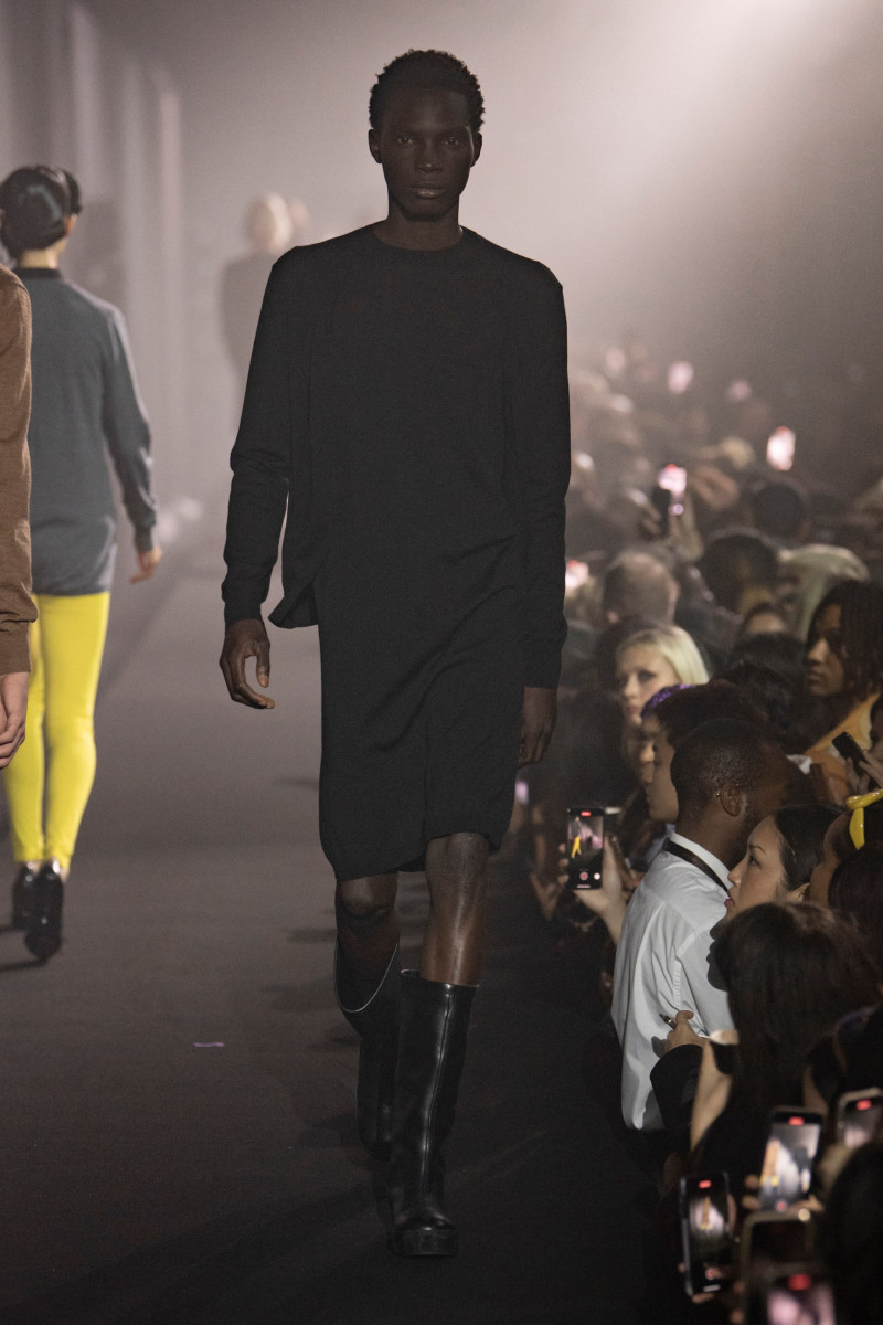 Dara Gueye featured in  the Raf Simons fashion show for Spring/Summer 2023