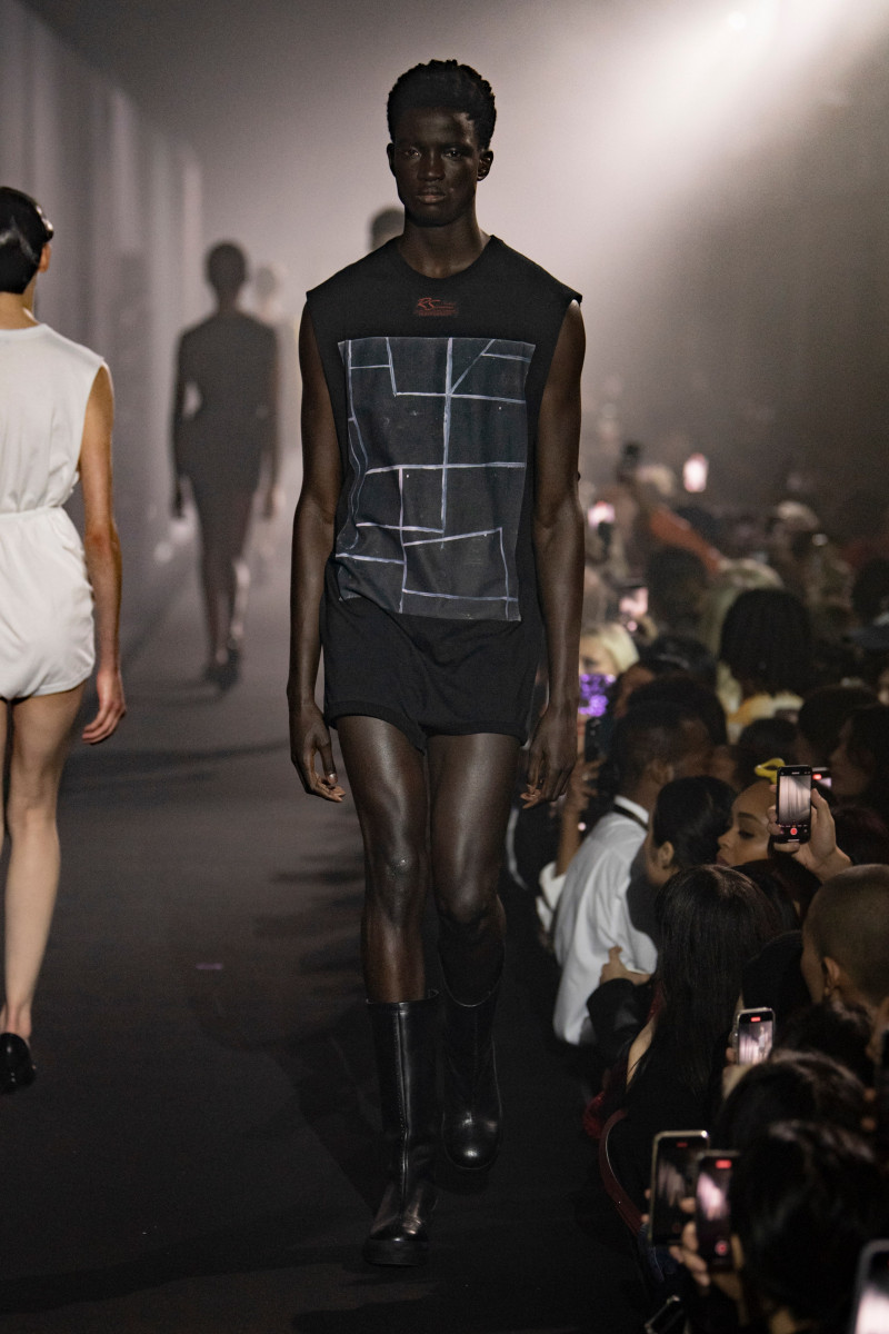 Ahmadou Gueye featured in  the Raf Simons fashion show for Spring/Summer 2023