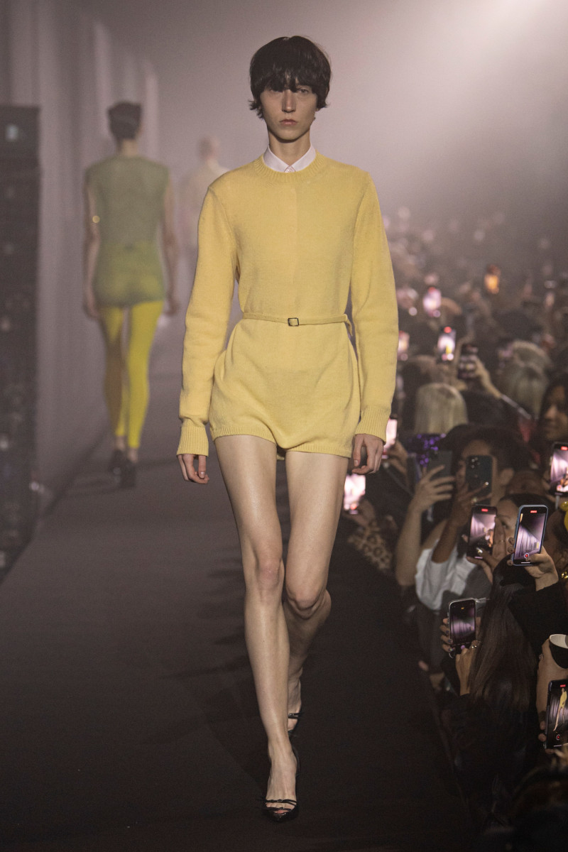 Antonie Steflova featured in  the Raf Simons fashion show for Spring/Summer 2023