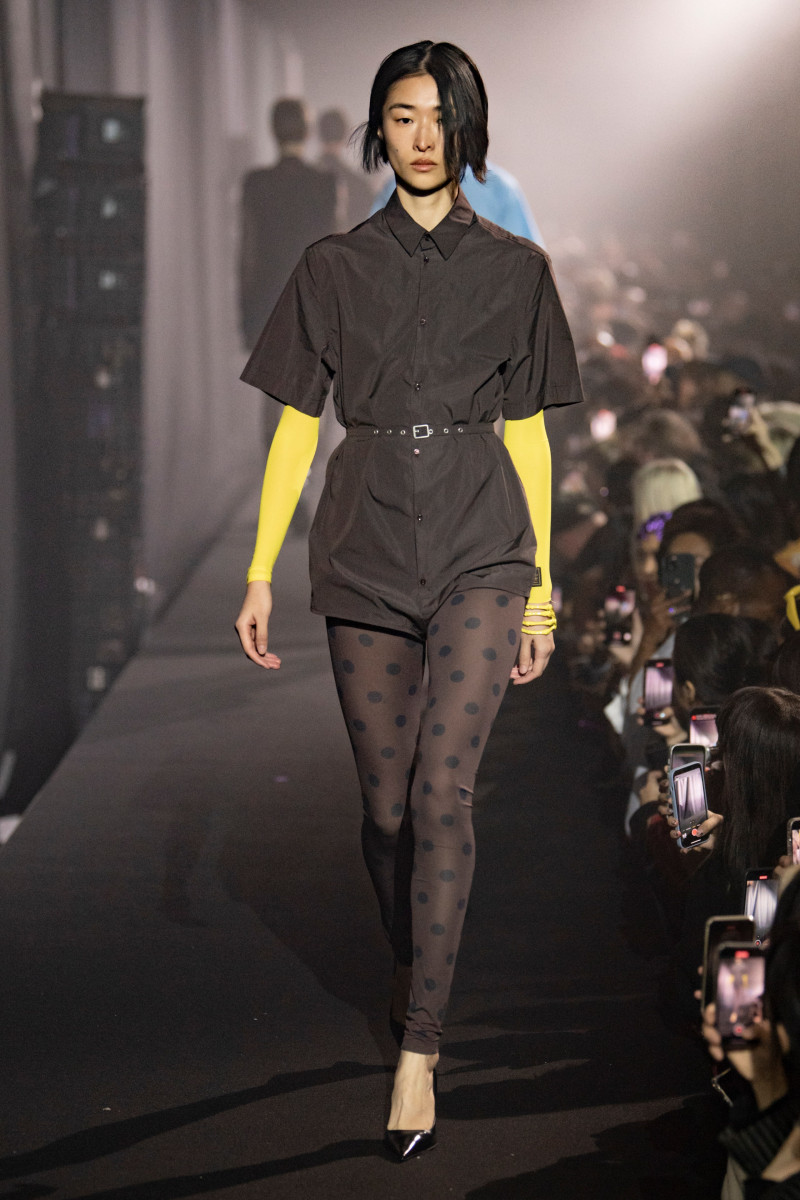 Chu Wong featured in  the Raf Simons fashion show for Spring/Summer 2023