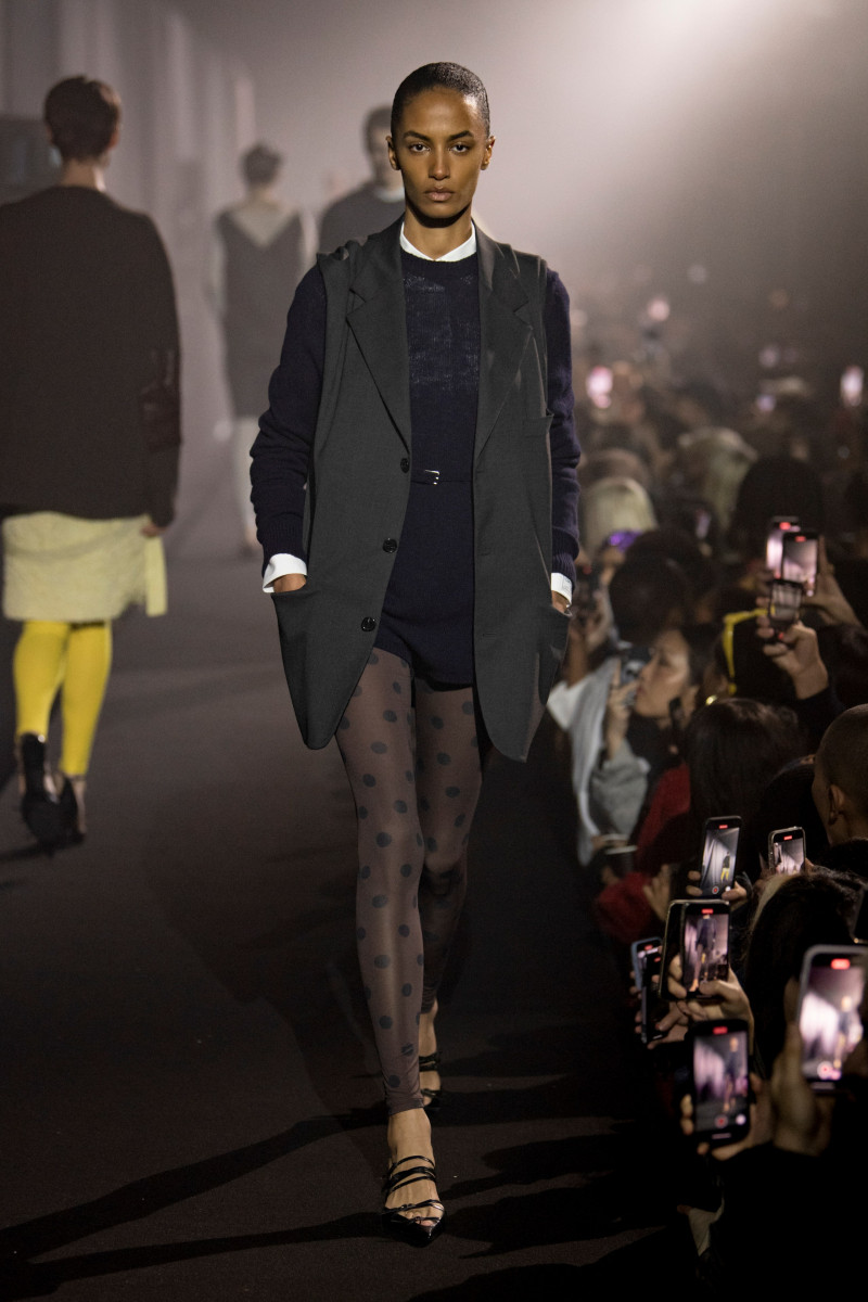 Sacha Quenby featured in  the Raf Simons fashion show for Spring/Summer 2023