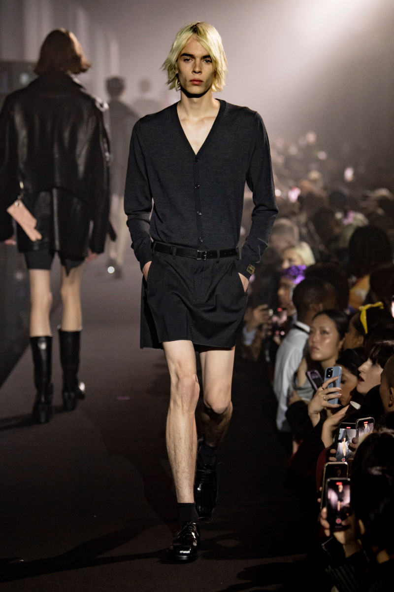 Ilias Loopmans featured in  the Raf Simons fashion show for Spring/Summer 2023