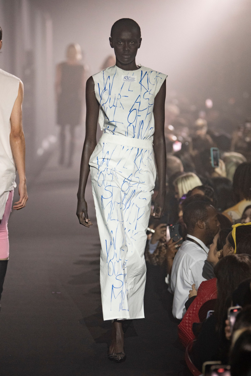 Nyawurh Chuol featured in  the Raf Simons fashion show for Spring/Summer 2023