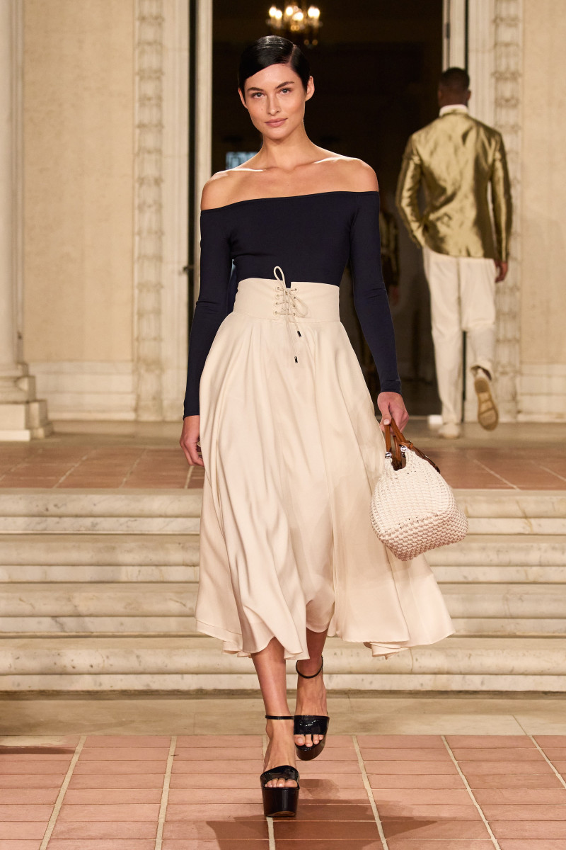 Grace Elizabeth featured in  the Ralph Lauren fashion show for Spring/Summer 2023
