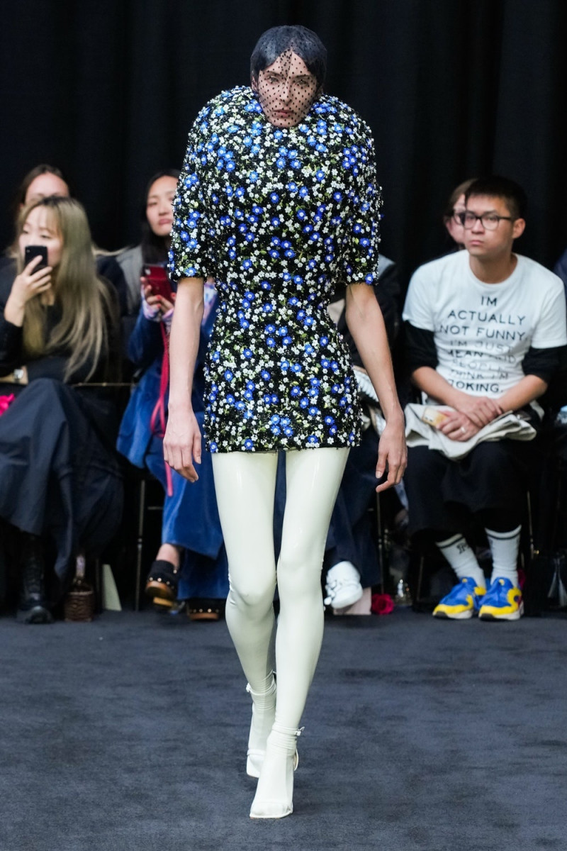 Annie Tice featured in  the Richard Quinn fashion show for Spring/Summer 2023