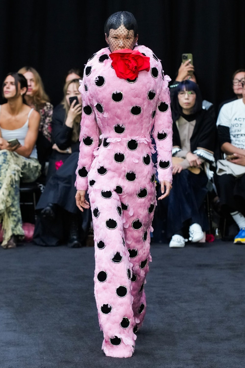 Xi Chen featured in  the Richard Quinn fashion show for Spring/Summer 2023
