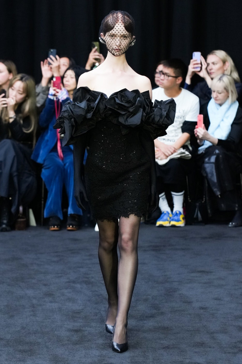 Annabel Forde featured in  the Richard Quinn fashion show for Spring/Summer 2023