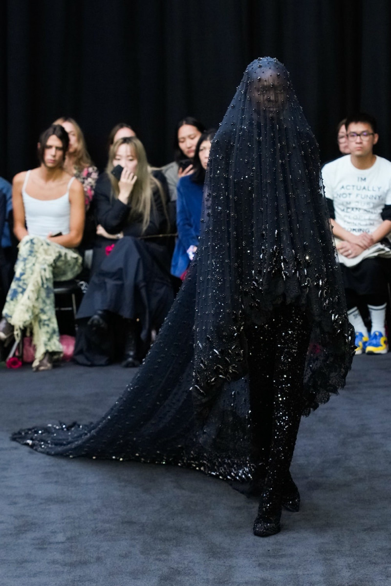 Oluwatosin Olajire featured in  the Richard Quinn fashion show for Spring/Summer 2023