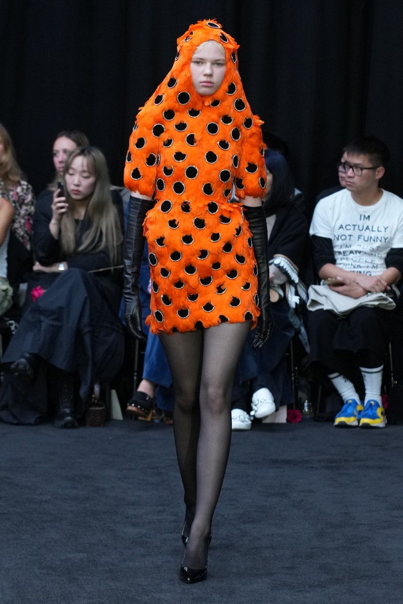 Paula Rudevica featured in  the Richard Quinn fashion show for Spring/Summer 2023