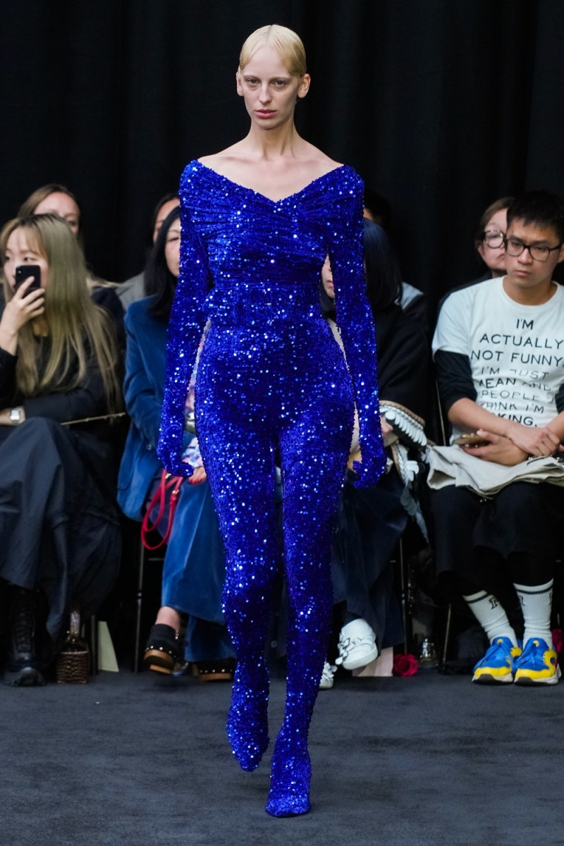 Lili Sumner featured in  the Richard Quinn fashion show for Spring/Summer 2023