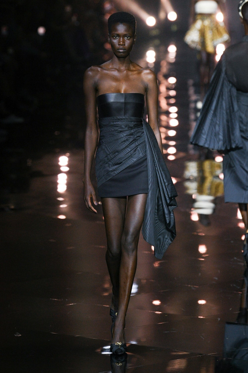 Ajah Angau Jok featured in  the Roberto Cavalli fashion show for Spring/Summer 2023