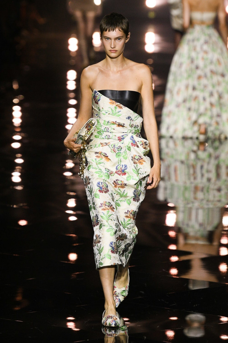 Greta Elisa Hofer featured in  the Roberto Cavalli fashion show for Spring/Summer 2023