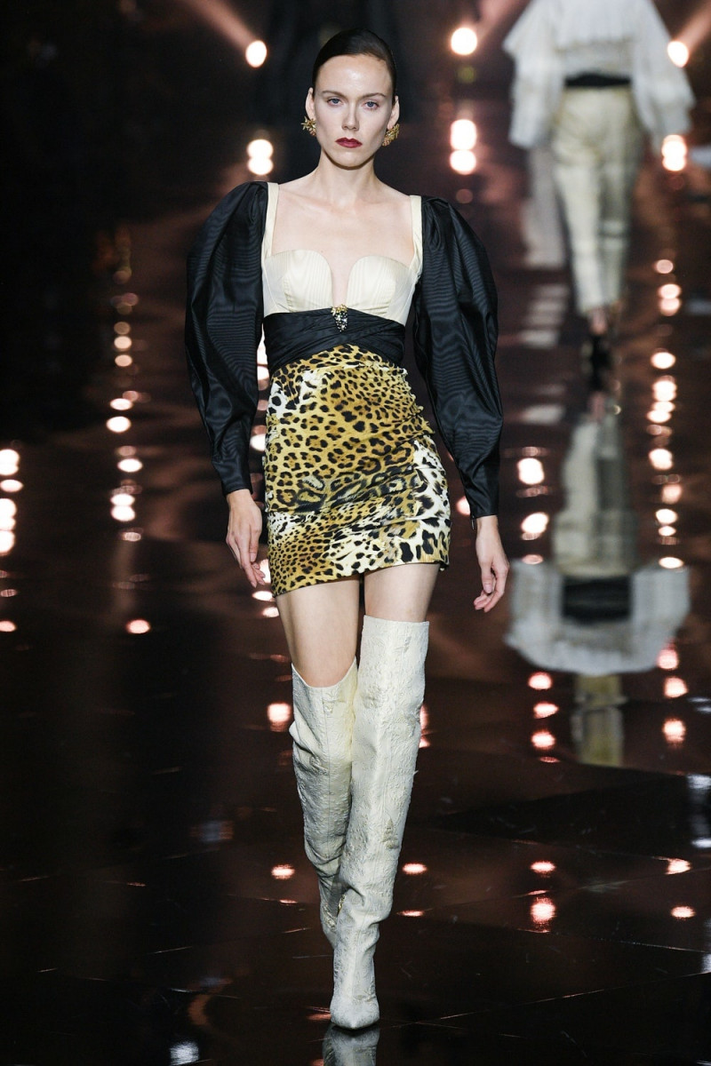 Kiki Willems featured in  the Roberto Cavalli fashion show for Spring/Summer 2023