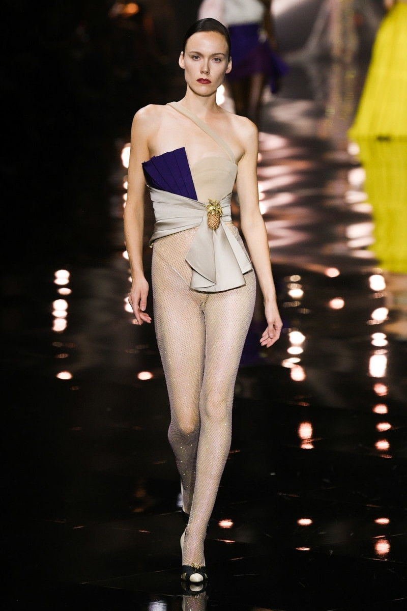 Kiki Willems featured in  the Roberto Cavalli fashion show for Spring/Summer 2023