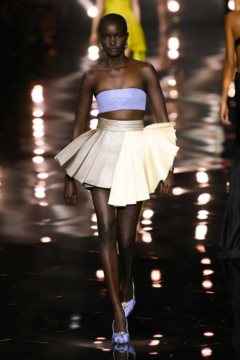 Akon Changkou featured in  the Roberto Cavalli fashion show for Spring/Summer 2023