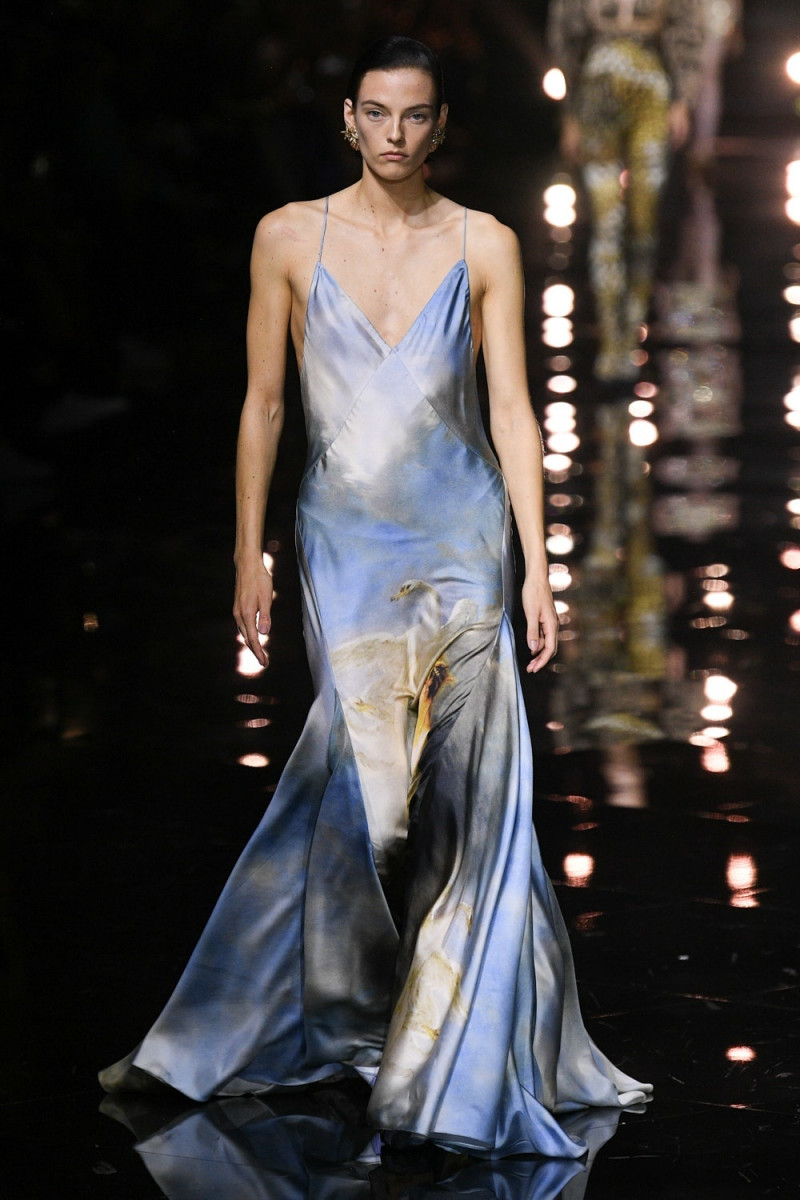 Beauise Ferwerda Bagmeyer featured in  the Roberto Cavalli fashion show for Spring/Summer 2023