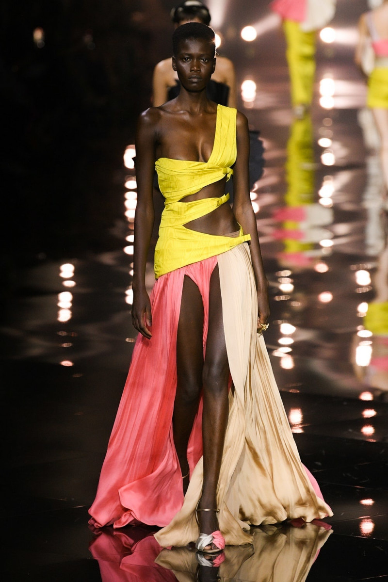 Ajah Angau Jok featured in  the Roberto Cavalli fashion show for Spring/Summer 2023