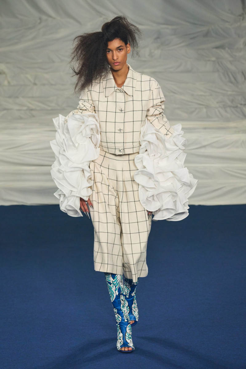 Jennifer Matias featured in  the Rochas fashion show for Spring/Summer 2023