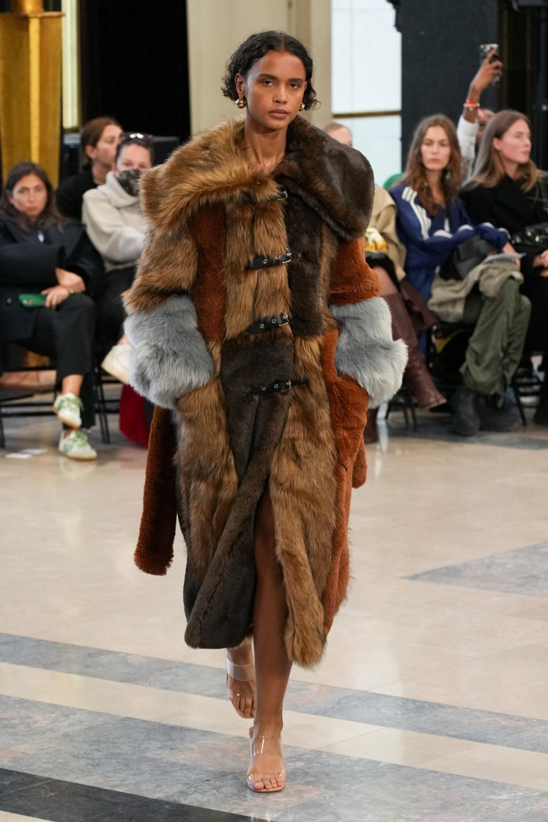 Malaika Holmen featured in  the Rokh fashion show for Spring/Summer 2023