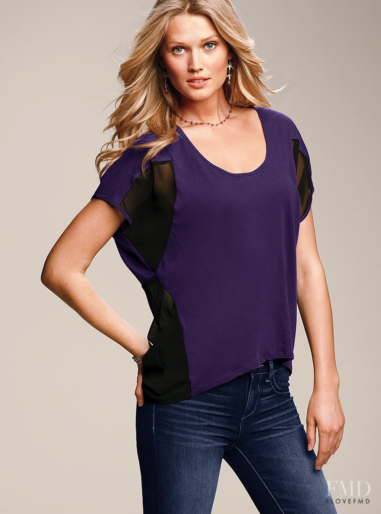 Toni Garrn featured in  the Victoria\'s Secret Clothes catalogue for Autumn/Winter 2012