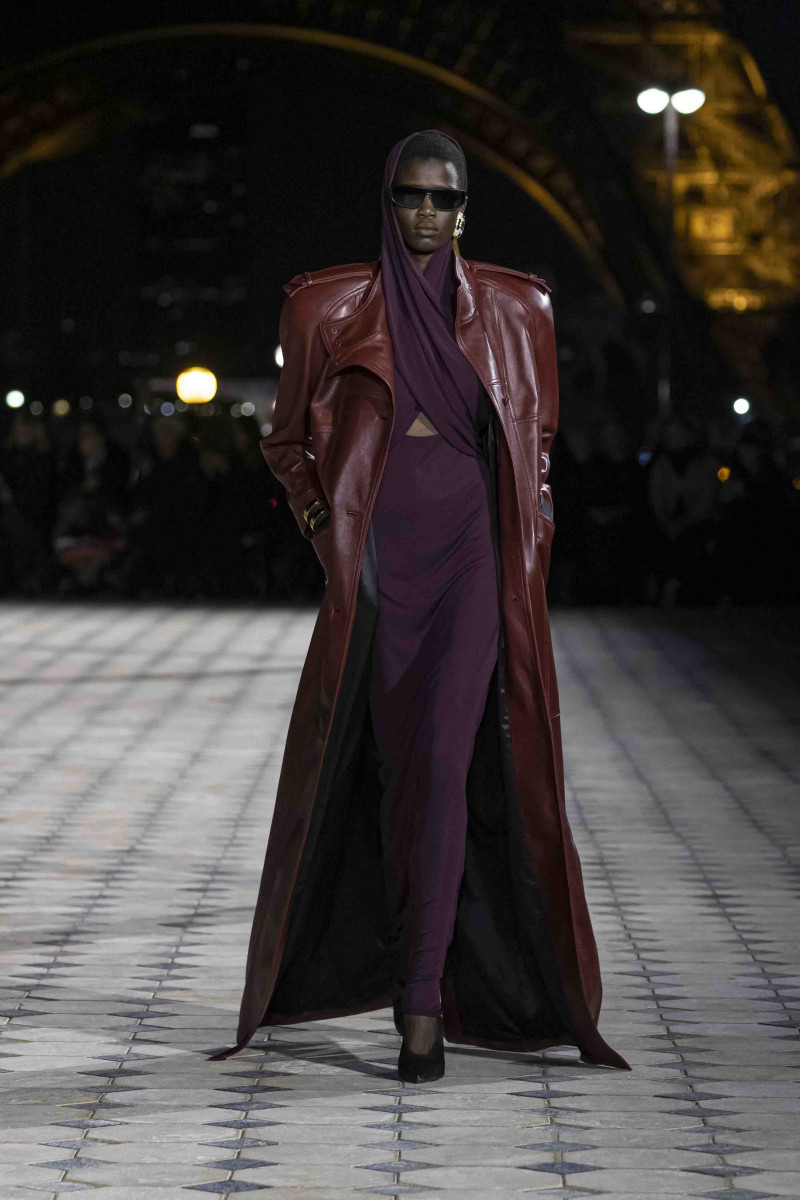 Ajah Angau Jok featured in  the Saint Laurent fashion show for Spring/Summer 2023