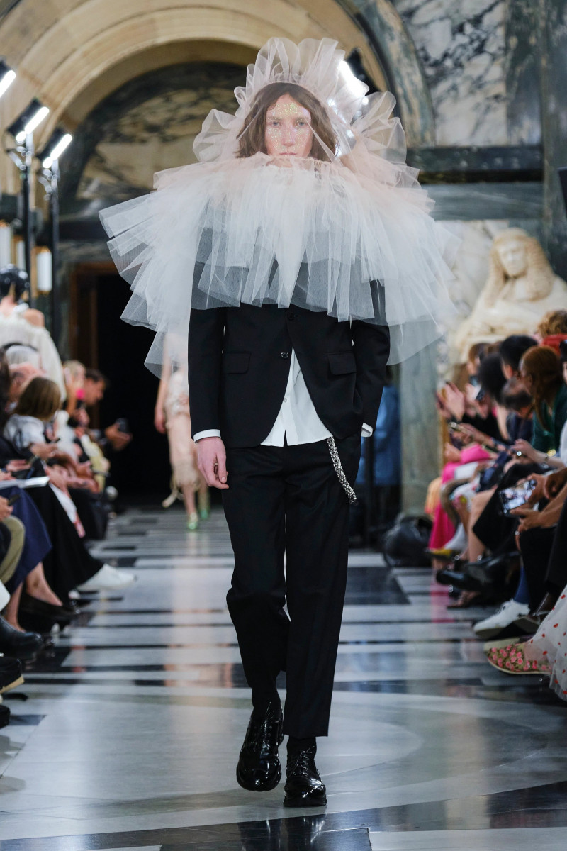 Lucas Boxshall featured in  the Simone Rocha fashion show for Spring/Summer 2023