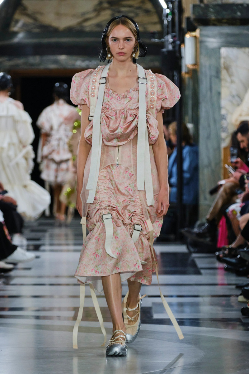 Puck Schrover featured in  the Simone Rocha fashion show for Spring/Summer 2023