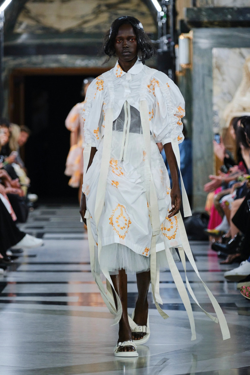 Alaato Jazyper featured in  the Simone Rocha fashion show for Spring/Summer 2023