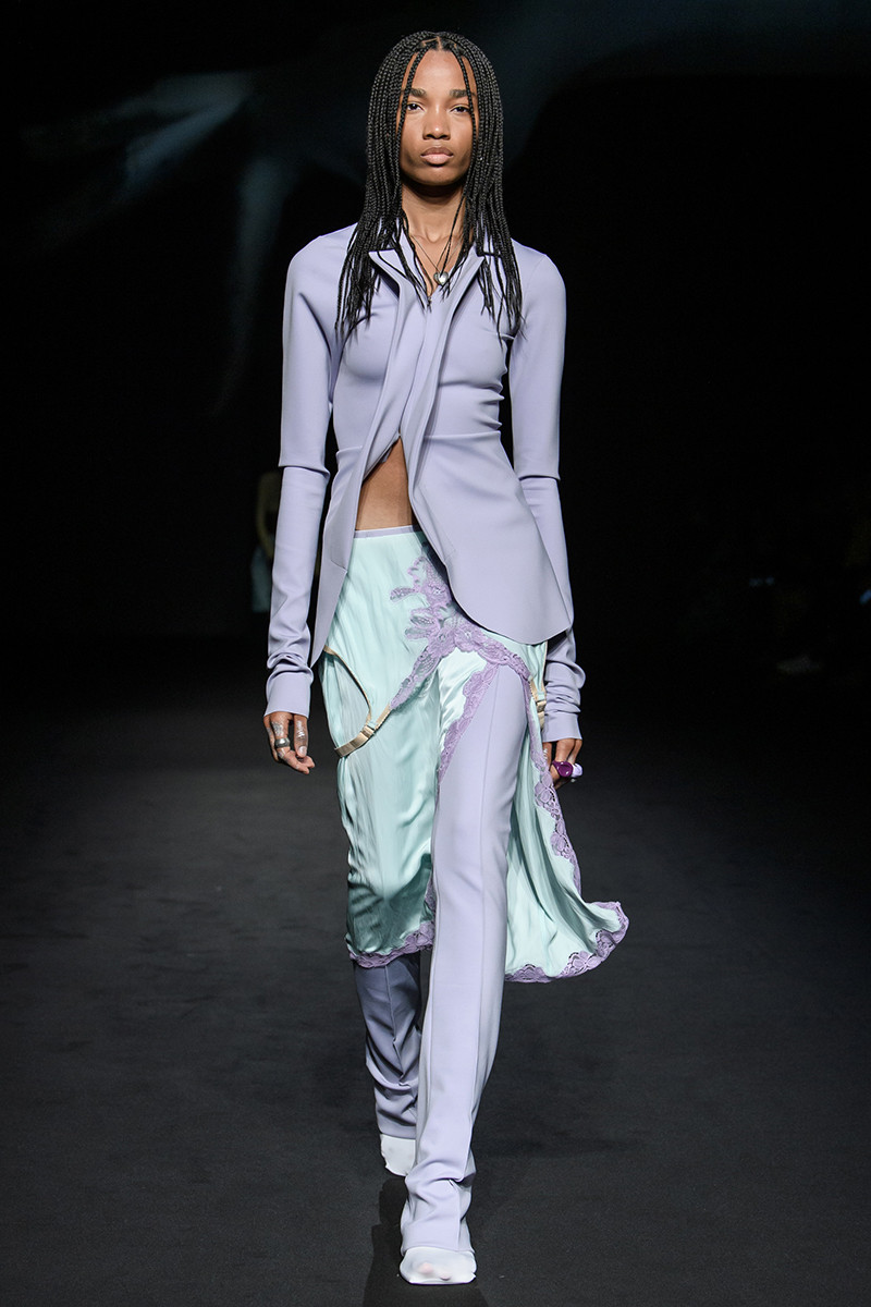 Shantae Leslie featured in  the Sportmax fashion show for Spring/Summer 2023