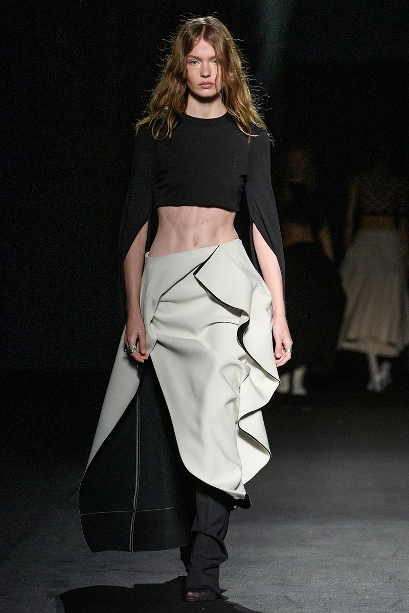 Ella McCutcheon featured in  the Sportmax fashion show for Spring/Summer 2023