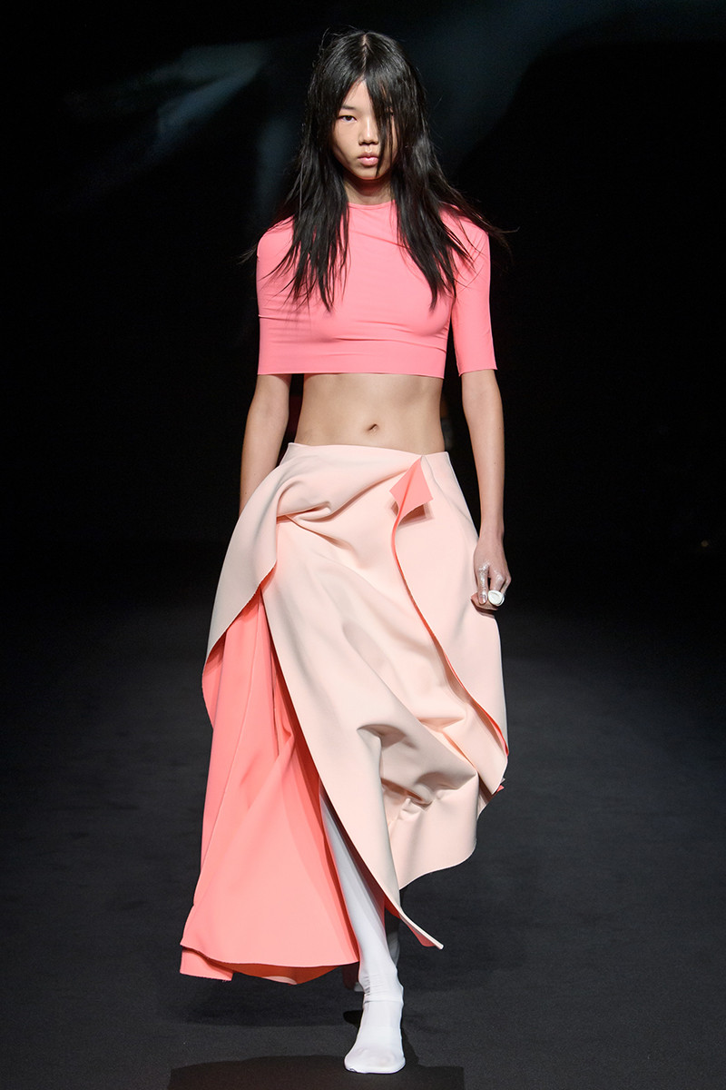 Wai Ki Chan featured in  the Sportmax fashion show for Spring/Summer 2023
