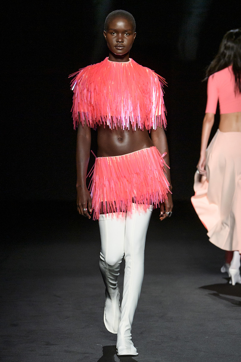 Akon Changkou featured in  the Sportmax fashion show for Spring/Summer 2023