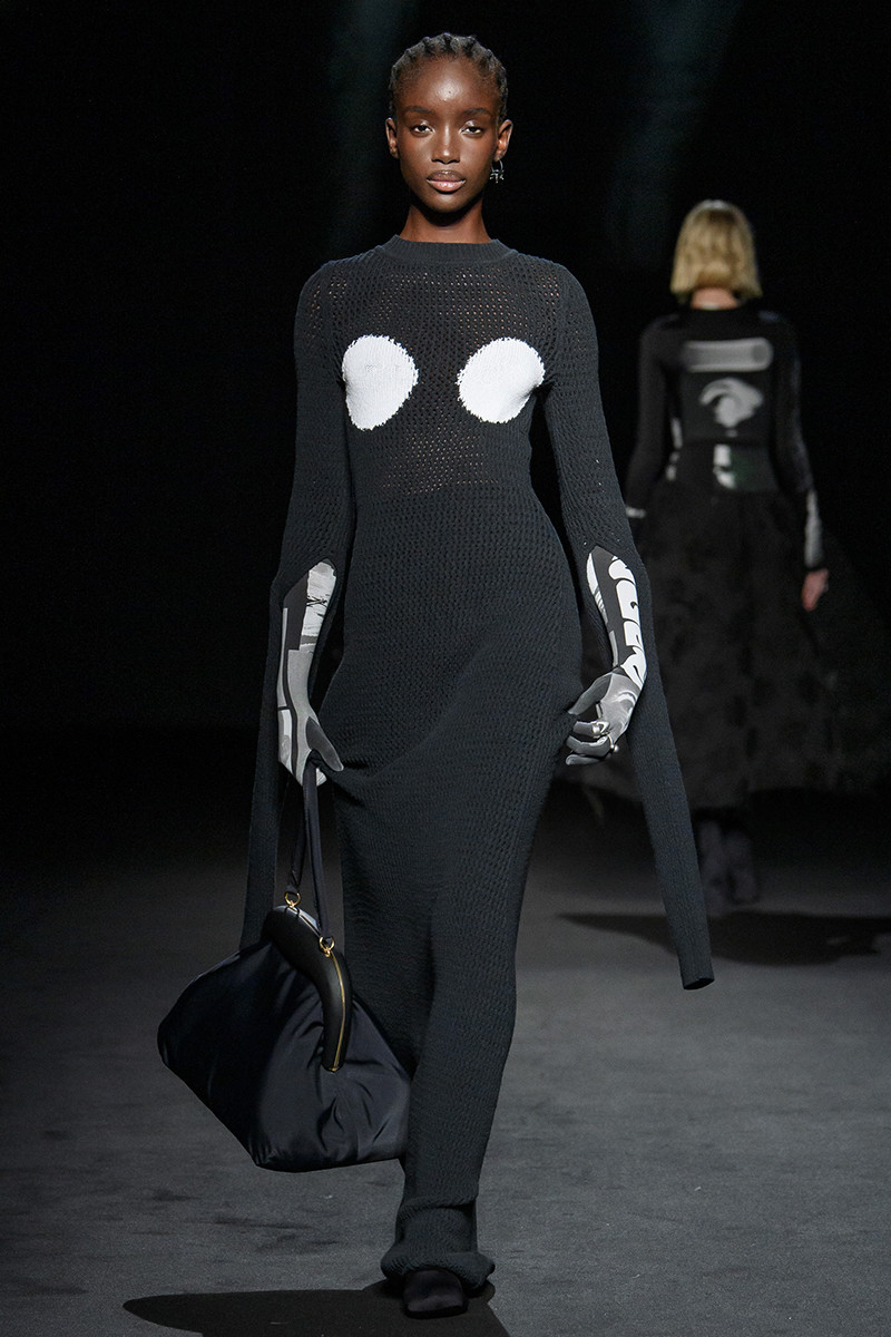 Maty Fall Diba featured in  the Sportmax fashion show for Spring/Summer 2023