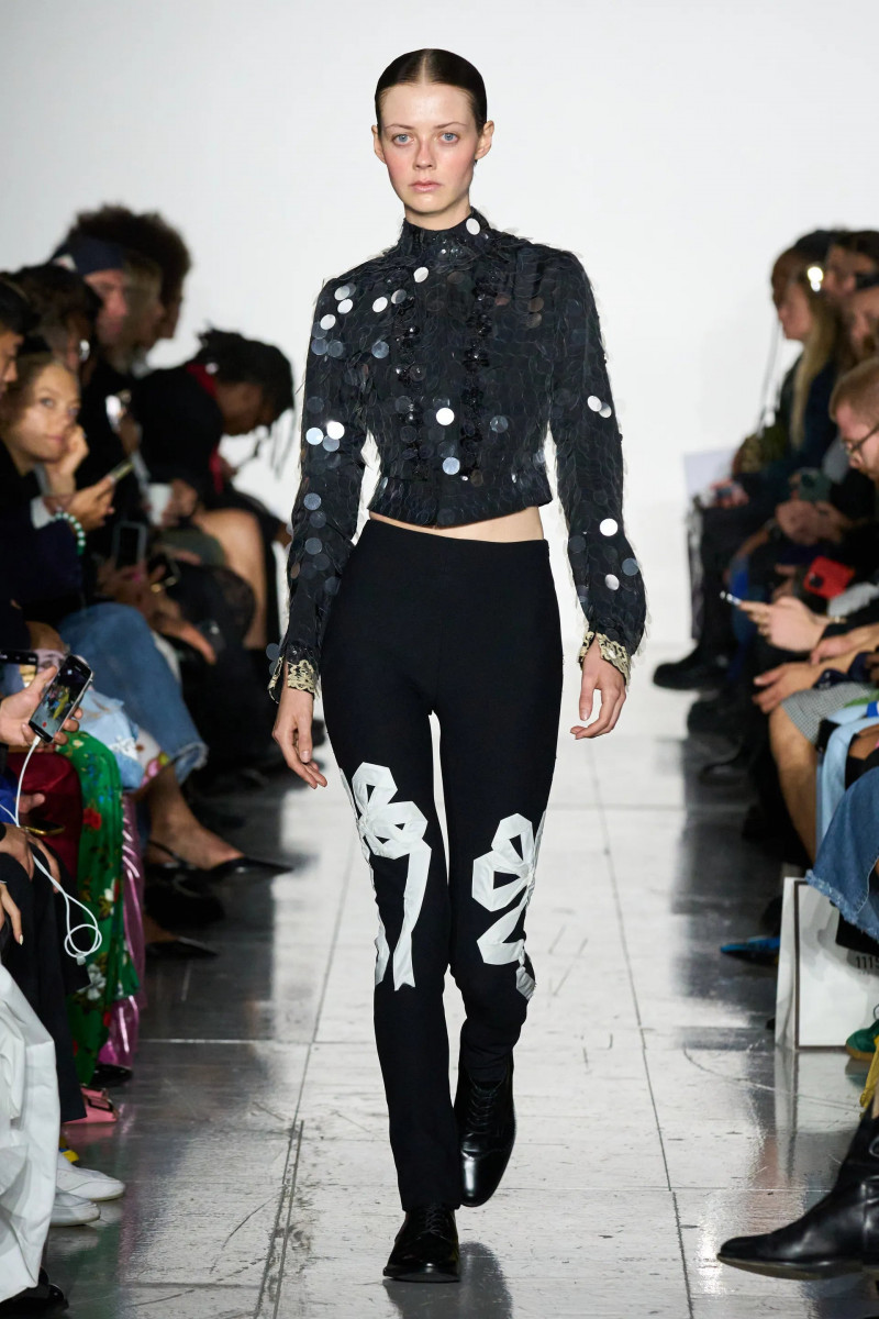 Daisy Bailes featured in  the Stefan Cooke fashion show for Spring/Summer 2023