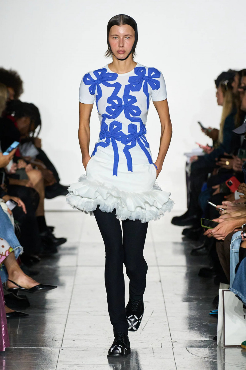 Nora Svenson featured in  the Stefan Cooke fashion show for Spring/Summer 2023