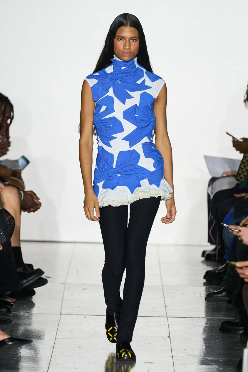 Stephanie Quezada featured in  the Stefan Cooke fashion show for Spring/Summer 2023