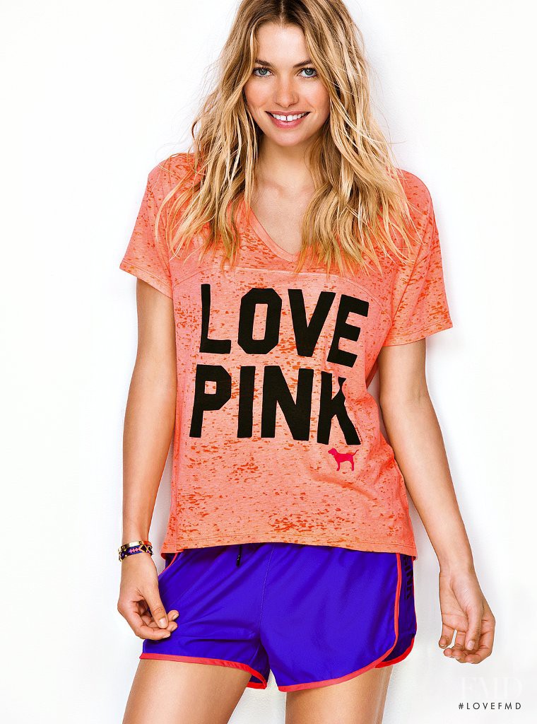 Jessica Hart featured in  the Victoria\'s Secret PINK catalogue for Autumn/Winter 2012