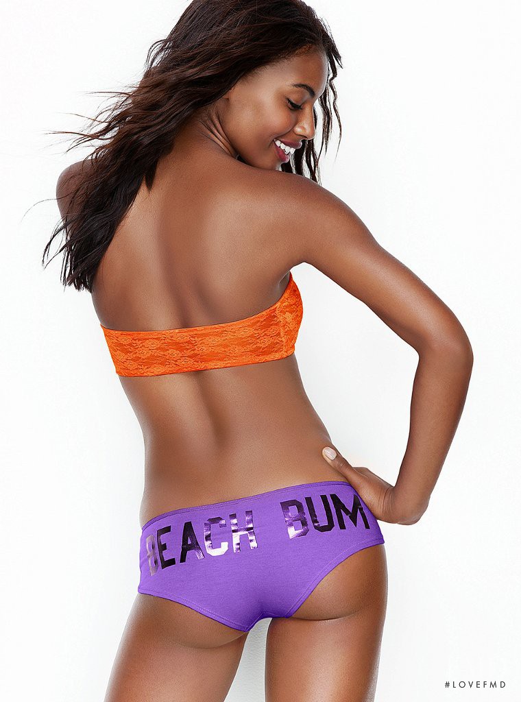 Sharam Diniz featured in  the Victoria\'s Secret PINK catalogue for Autumn/Winter 2012