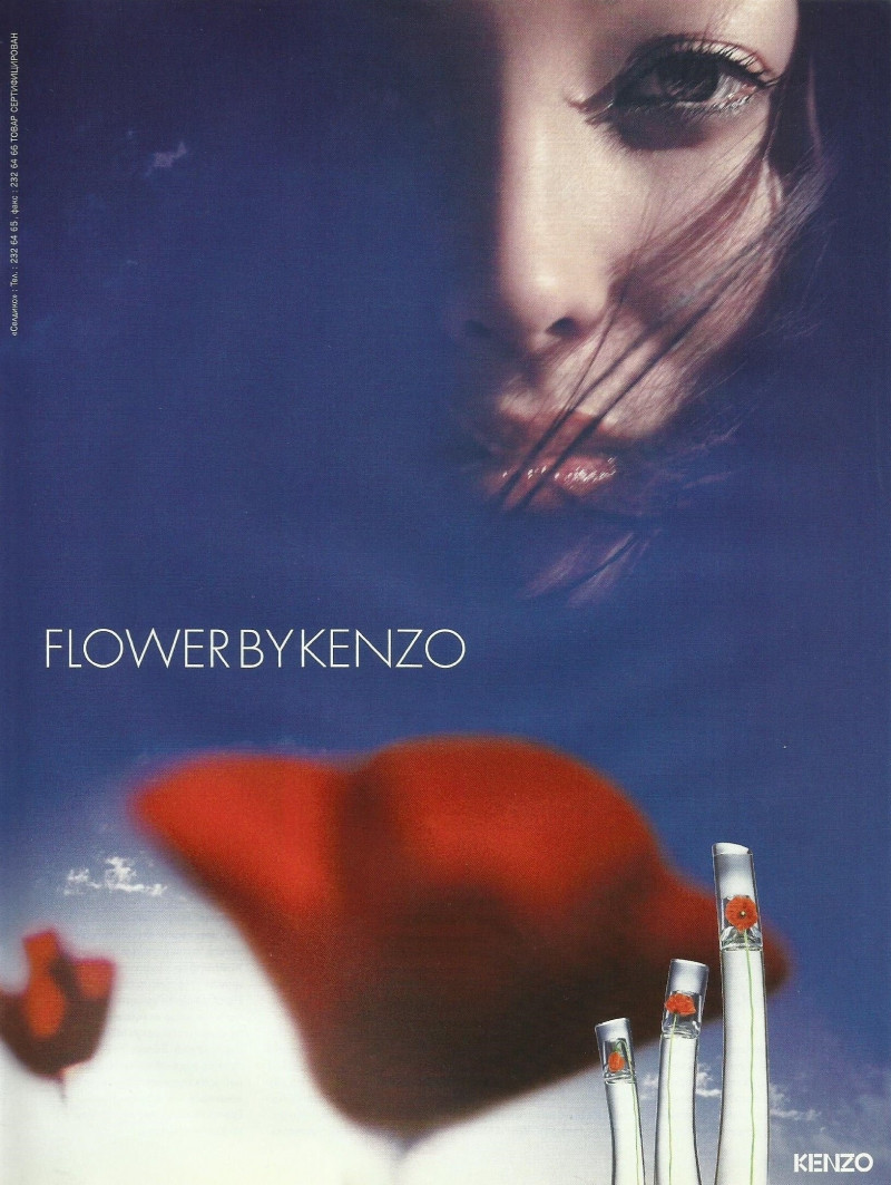 Sophie Nicolas featured in  the Kenzo Parfums Flower by Kenzo advertisement for Winter 2004