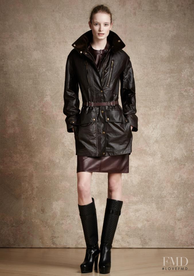 Maud Welzen featured in  the Belstaff lookbook for Pre-Fall 2013