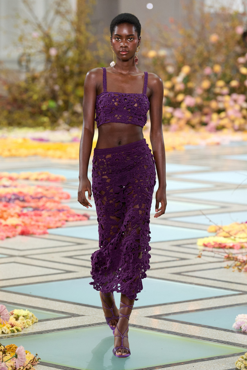 Tomiwa Mareyann featured in  the Ulla Johnson fashion show for Spring/Summer 2023