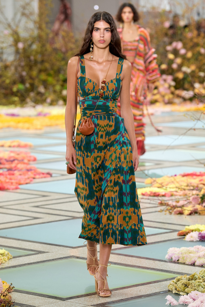 Sun Mizrahi featured in  the Ulla Johnson fashion show for Spring/Summer 2023