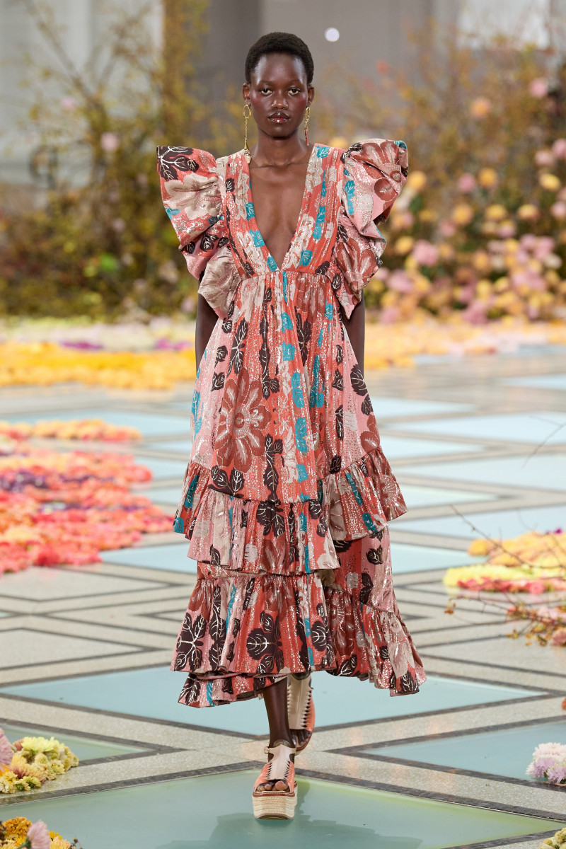 Caren Jepkemei featured in  the Ulla Johnson fashion show for Spring/Summer 2023