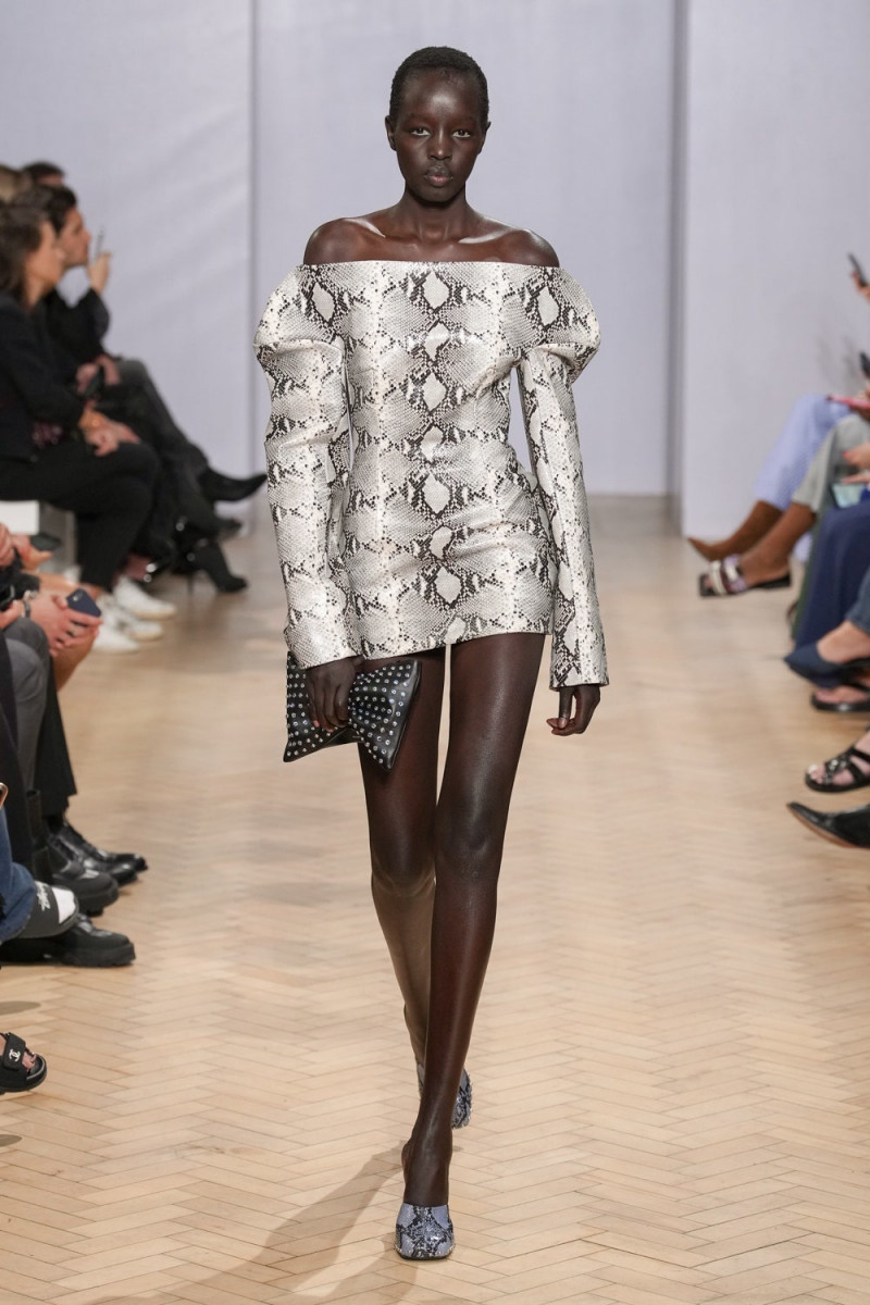 Akuol Deng Atem featured in  the 16Arlington fashion show for Spring/Summer 2023