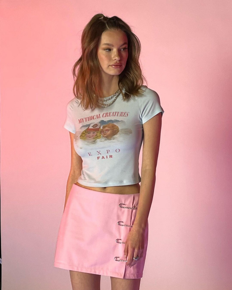 Sanya Rudzevic featured in  the Adika lookbook for Resort 2022