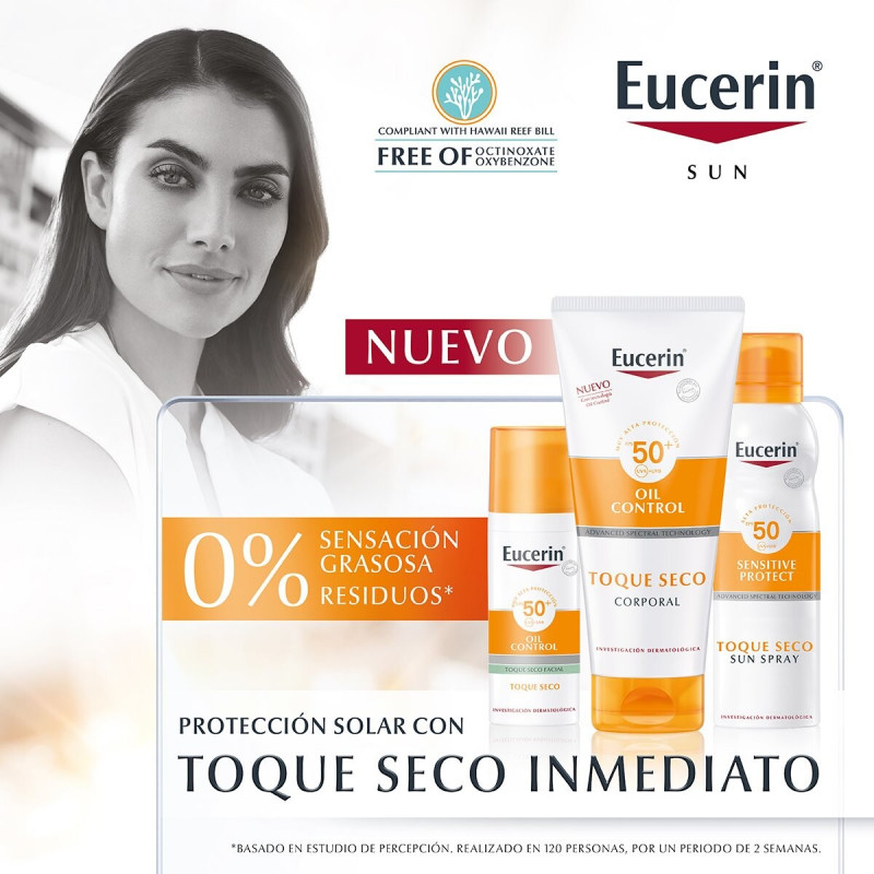 Lauren Mellor featured in  the Eucerin advertisement for Summer 2022