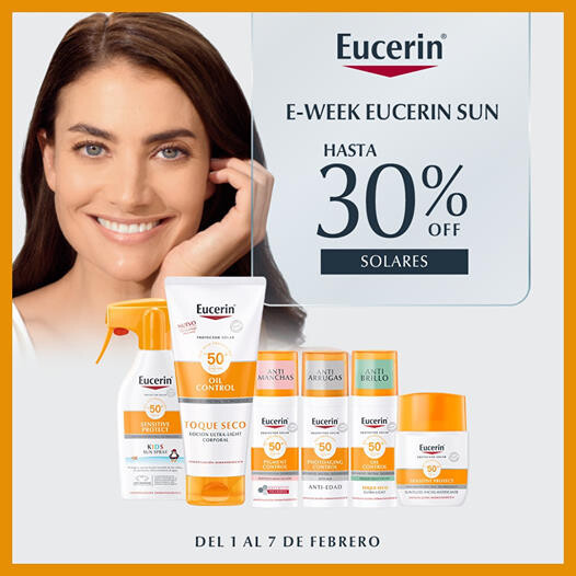 Lauren Mellor featured in  the Eucerin advertisement for Summer 2022